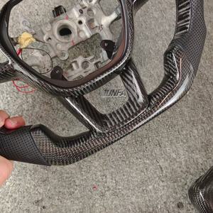 Pour Honda <span class=keywords><strong>Civic</strong></span> 11ème génération & Integra Volant perforé en carbone forgé avec affichage LED et matériau en cuir - Product Image 4