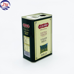Boîte de conserve vide pour huile d'olive de 1,8 litre, en fer blanc de qualité alimentaire, emballage métallique carré, forme rectangulaire - Product Image 1