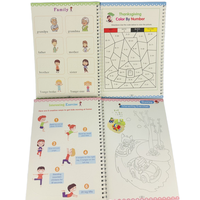 Cahier de calligraphie réutilisable magique 2025, cahier d'exercices d'écriture anglaise, cahier de calligraphie, cahier d'impression pour enfants