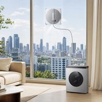 Limpiador de Ventanas ECOVACS WINBOT W3 OMNI, Succión de 10000 Pa, Limpieza Automática con Almohadilla de Vórtice, Batería de 130 Minutos, 12 Niveles de Seguridad