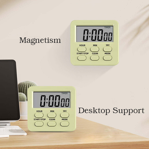 <span class=keywords><strong>Grande</strong></span> LCD digitale <span class=keywords><strong>orologio</strong></span> <span class=keywords><strong>da</strong></span> <span class=keywords><strong>cucina</strong></span> sveglia memoria 24 ore funzione Multi-Mode Design moderno supporto magnetico di cottura in plastica - Product Image 4