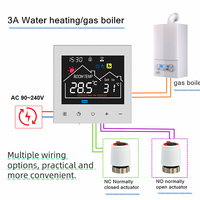 Termostato WiFi Inteligente para el Hogar, Temporizador de Pared, Caja 86, NTC, FCU para Suelo Radiante, Anticongelante, Bloqueo Infantil, Programación Semanal, Control por Voz