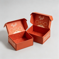 Boîte d'expédition en kraft personnalisée, boîte en carton couleur pour vêtements, petite boîte d'expédition en carton pour colis, emballage pour petites entreprises