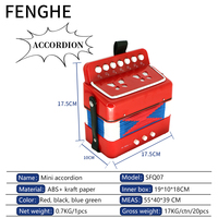 SFQ07 Factory Wholesale Lightweight Mini Accordion Portable Beginner Friendly Colorful Acordion Keyboard Instrument