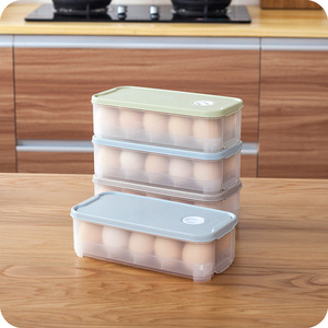 Boîte de rangement pour œufs transparente empilable avec couvercle pour réfrigérateur, utilisation en cuisine, capacité de 12 œufs - Product Image 2
