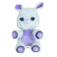 Peluche Lapin Violet Personnalisée OEM, Jouet en Peluche Doux, Poupée Lapin aux Longues Oreilles Rembourrée en Coton PP, Cadeau pour Enfants, Fournisseur en Gros