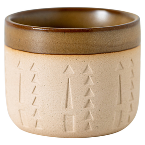 Taza de cerámica rústica para café expreso o té con asa, estilo vintage, con grabado de arquitectura árabe. - Product Image 5
