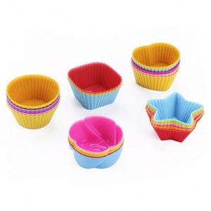 Moldes de Silicona para Cupcakes, Desechables, Ecológicos, de Grado Alimenticio, Libres de BPA, Antiadherentes, para Pasteles, Postres y Muffins - Product Image 1
