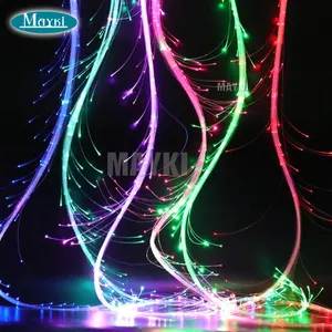 Látigo de fibra óptica con 360 giratorio multifunción y mango de color látigo de píxeles LED para fiesta de baile regalo espectáculos EDM