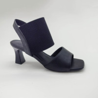 Mules en relief noir Croc pour femmes boucle en métal doré talon unique bout carré chaussures de soirée habillées