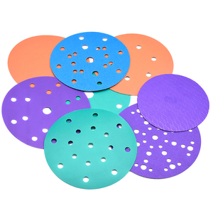 Dischi Abrasivi con Velcro da 6 Pollici (150mm), <span class=keywords><strong>Disco</strong></span> in Carta Vetrata 40-2000 Grit per Legno <span class=keywords><strong>e</strong></span> Metalli, Multi Fori - Product Image 5