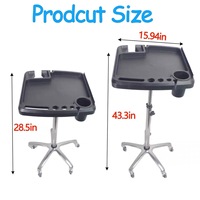 Vente directe usine – Chariot de transport moderne en acier inoxydable à 4 roues pour machine laser IPL ND Yag à diode de salon