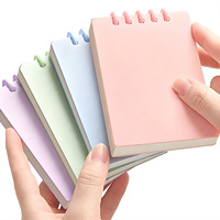 Bloc-notes promotionnel BECOL multicolore, mini, pour étudiants, coins arrondis, format A7, feuilles mobiles, portable, format poche, pour cadeau