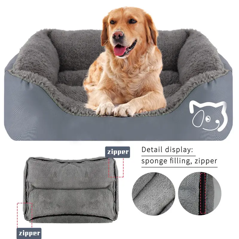 Châu Âu Bán Chạy Nhất Dog Bed Sinh Thái Thân Thiện Sản Phẩm Vật Nuôi Composite Linen Loạt Sản Phẩm Vật Nuôi Vật Nuôi Giường