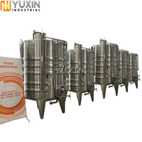 Cuve de fermentation cuve de stockage de vin ronde ou carrée en acier inoxydable tanque inox