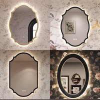 Meuble-lavabo de salle de bain moderne de luxe résistant à l'eau avec miroir intelligent, personnalisable pour villa, vente directe usine