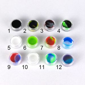 <b>Custom</b> Logo Wholesale Colorful 5ml 7ml 10ml Silicone Jar Container Acrylic Box for Rolling Tray Shop - Product Image 3