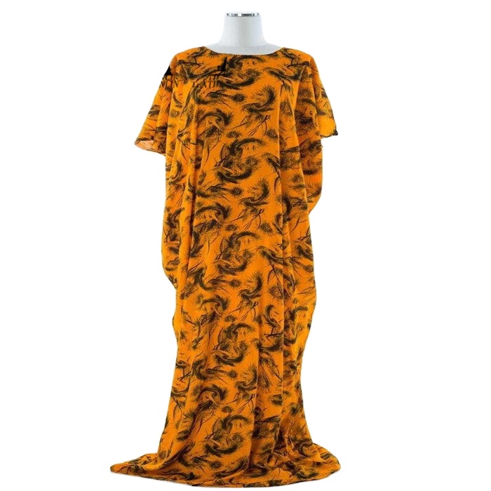 Горячая Распродажа, 30s 100% пряжа, искусственный шелк, печатная ткань, искусственный шелк, Чаллис, печатный рисунок, тканая однотонная ткань для платья Bati из мали