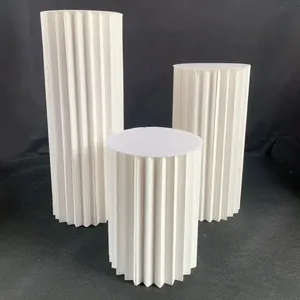 Colonnes <span class=keywords><strong>de</strong></span> fleurs en papier pliables et portables pour centres <span class=keywords><strong>de</strong></span> table <span class=keywords><strong>de</strong></span> <span class=keywords><strong>mariage</strong></span>, style colonne romaine, respectueuses <span class=keywords><strong>de</strong></span> l'environnement - Product Image 1