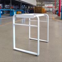 Base de table en acier au carbone blanc en forme de U, robuste et minimaliste, pour bureau, salon extérieur, hôpital, cuisine