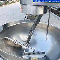 Bras de levage hydraulique Déchargement automatique Bouilloire à double paroi Produit de la machine Sauce au caramel Mélangeur de cuisson