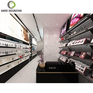 Exhibidor de Piso Moderno Personalizado, Mueble de Exhibición de Cosméticos con Cajón para Salón de Uñas o Tienda de Cosméticos - Product Image 4