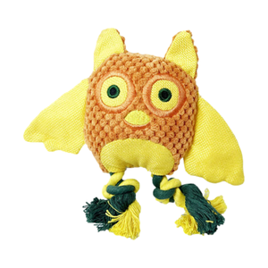 New Design Simulation <strong>Pet</strong> <strong>Toys</strong> <strong>Lovely</strong> Animal Design Owl Duck Sloth Elk Shape Cotton Rope Squeaky Dog Interactive <strong>Toy</strong> - Product Image 2