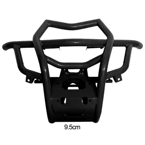 YongJin ATV UTV, piezas y accesorios, parachoques delantero de Metal negro, haz de protección anticolisión para Can-Am Maverick X3