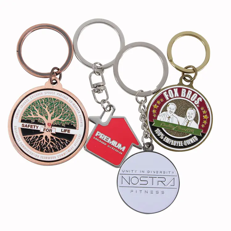 Yazens — porte-clés avec Logo personnalisé, vente en gros, bon marché, décoration artisanale de vélo, voiture mignonne, en métal
