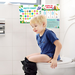 Tableau de récompenses personnalisé pour l'apprentissage de la propreté des enfants, outil de renforcement positif pour le développement des habitudes aux toilettes, autocollants pour l'apprentissage de la propreté - Product Image 6