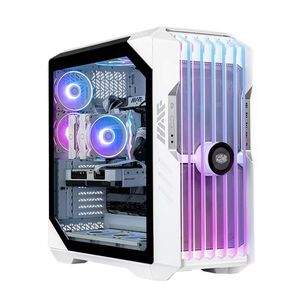 Boîtier d'ordinateur <span class=keywords><strong>Cooler</strong></span> <span class=keywords><strong>Master</strong></span> HAF 700 EVO blanc Full Tower, 4x USB 3.2 Gen 1 Type-A, 1x panneau latéral en verre, E-ATX, multi-chambres, 5x ventilateurs ARGB - Product Image 4