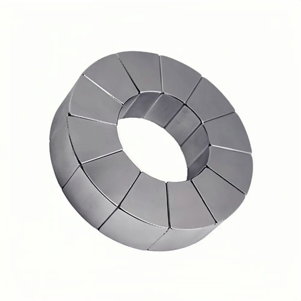 Customized Trapezoid Magnet Wedge N35 Grade Arc Neodymium Segment Shape Super Strong Permanent Magnet for Motor