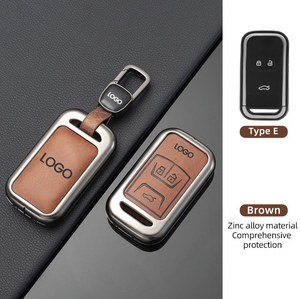 Funda Protectora para Llave de Coche de Aleación de Zinc y Cuero con Logotipo en Relieve, Duradera y de Alta Calidad para Chery Omoda <span class=keywords><strong>E5</strong></span> - Product Image 6