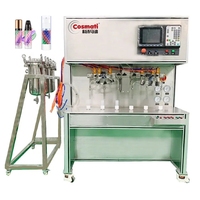 Machine de remplissage semi-automatique pneumatique 3D à motif perlé pour crèmes et gels de soin de la peau, compatible avec les produits cosmétiques à base d'huile