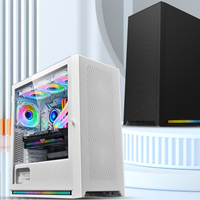 Caja de PC de Torre Completa de Vidrio Templado de Alta Calidad al por Mayor, Caja de Servidor de Computadora ATX con Puertos USB3.0 y de Audio para Juegos