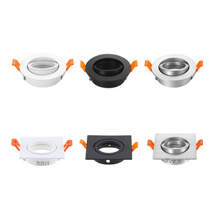 Faretto da Incasso in Acciaio Inox Nero 12V Gu5.3 MR16 Illuminazione da Interno Orientabile a Soffitto - Product Image 6