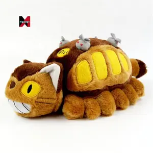 Muñeco de peluche de 30cm, autobús, gato, Totoro