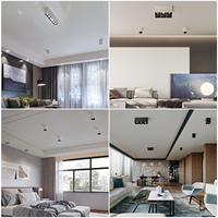 PULUOTI Nouveaux Produits Aluminium Réglable Gu10 Logement 20W Noir Spot Lumière Moderne Surface Plafond Led Projecteur Luminaire