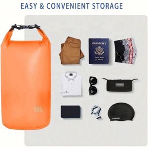 Sac à dos étanche personnalisé avec logo imprimé, 500D, léger, en PVC et polyester, pour activités de plein air, camping et randonnée, portable - Product Image 4