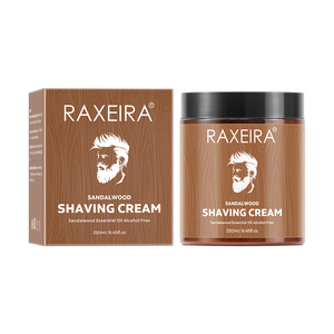 Crème à raser naturelle à l'huile essentielle de bois de santal pour hommes, soin de la barbe <span class=keywords><strong>anti</strong></span>-rougeurs, baume à raser pour hommes, crème à raser - Product Image 1