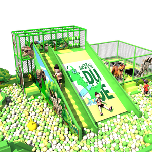Piscina de Pelotas Grande y Popular, Equipo de Entretenimiento Infantil, Juegos con Temática Verde, Área de Juegos Interior para Niños - Product Image 1