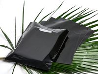 Sac de marchandises en PE-BD de taille personnalisée, sacs à provisions en plastique à poignée découpée pour l'emballage de vêtements, chaussures, cadeaux d'artisanat