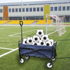 Folding <b>Trolley</b> 82x43x73 Cm 60 Kg Capacity Blue Fabric Camping Garden Use - Product Image 6