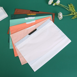 50ピース/パックEVA巾着袋洋服店ショッピングバッグ女性無地プラスチック包装袋 - Product Image 2