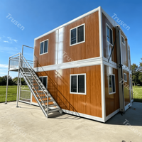 Casa Prefabricada Modular de 2 Pisos y 4 Dormitorios, Instalación Rápida, Estándar, Expandible, con Energía Solar y Baño Completo