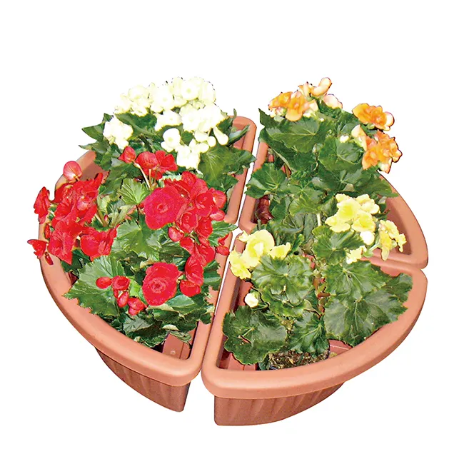 100% Recycled Plastic Hexagonal Garden Containers Square Flower Pot Stand Pictures Wholesale
