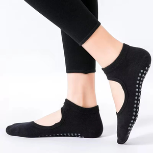 Calcetines de Yoga Antideslizantes de Silicona para Mujer, Calcetines de Pilates, Calcetines de Baile para Interiores, Calcetines Deportivos para Gimnasio - Product Image 4