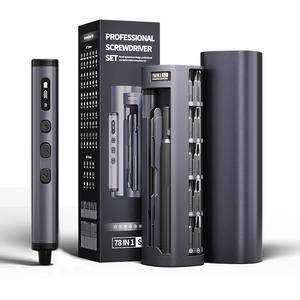 Destornillador eléctrico de precisión de tubo cuadrado, eje de libro giratorio, compartimento de almacenamiento, tipo recargable doméstico - Product Image 1