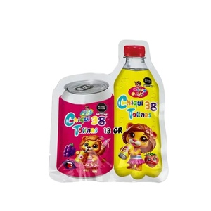 Commercio all'ingrosso della fabbrica divertente bottiglia di Soda dolce Mix frutta pressa caramelle un pezzo sacchetto di zucchero 13g - Product Image 4