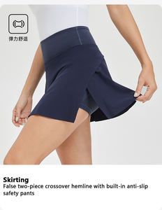 กระโปรงเทนนิส XW-24D03 แบบสั่งทำขายส่ง มีกระเป๋า กระโปรงกีฬาสำหรับผู้หญิง - Product Image 3